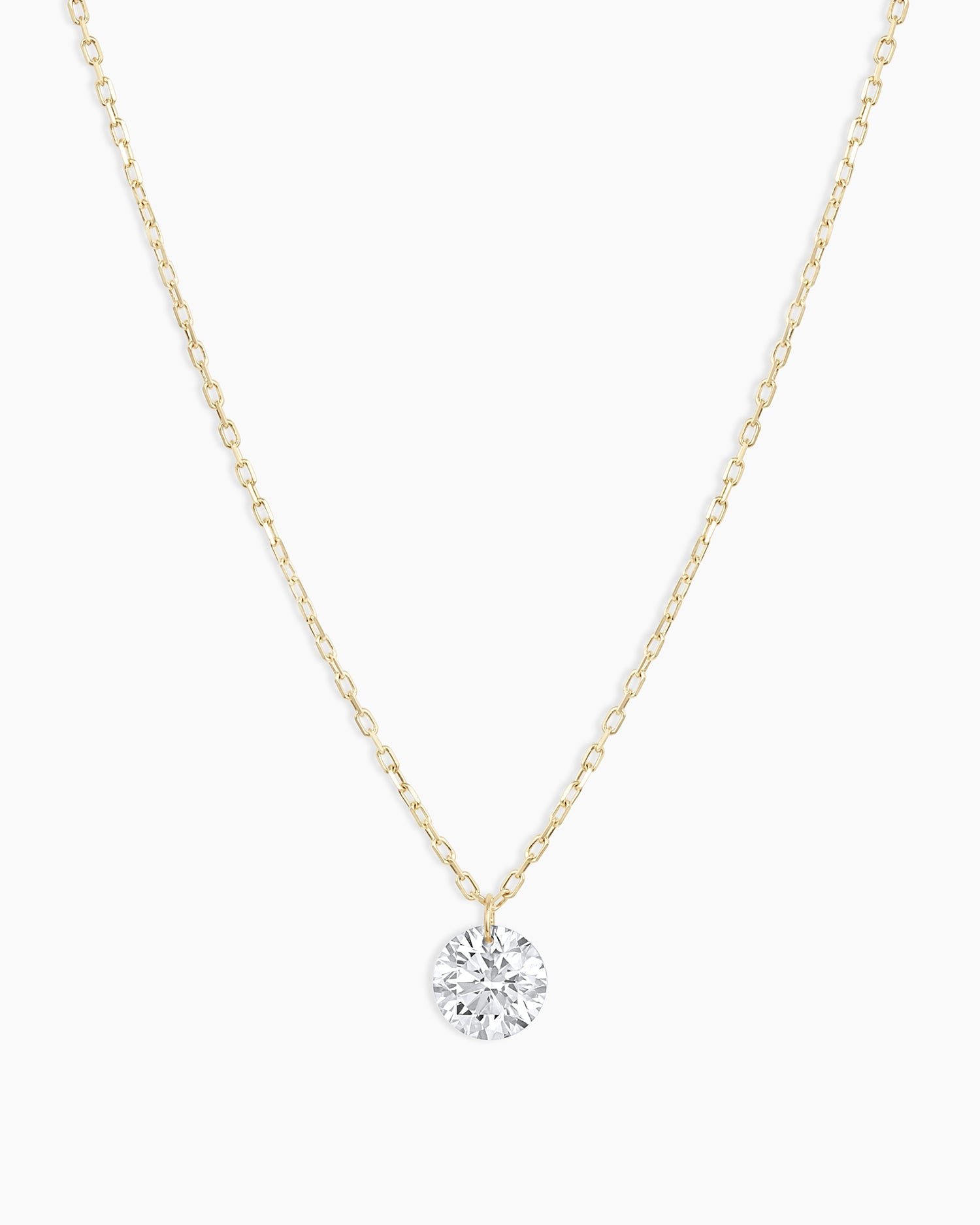 2210-106-185-G_1 Floating Diamond Statement Necklace - Image 1